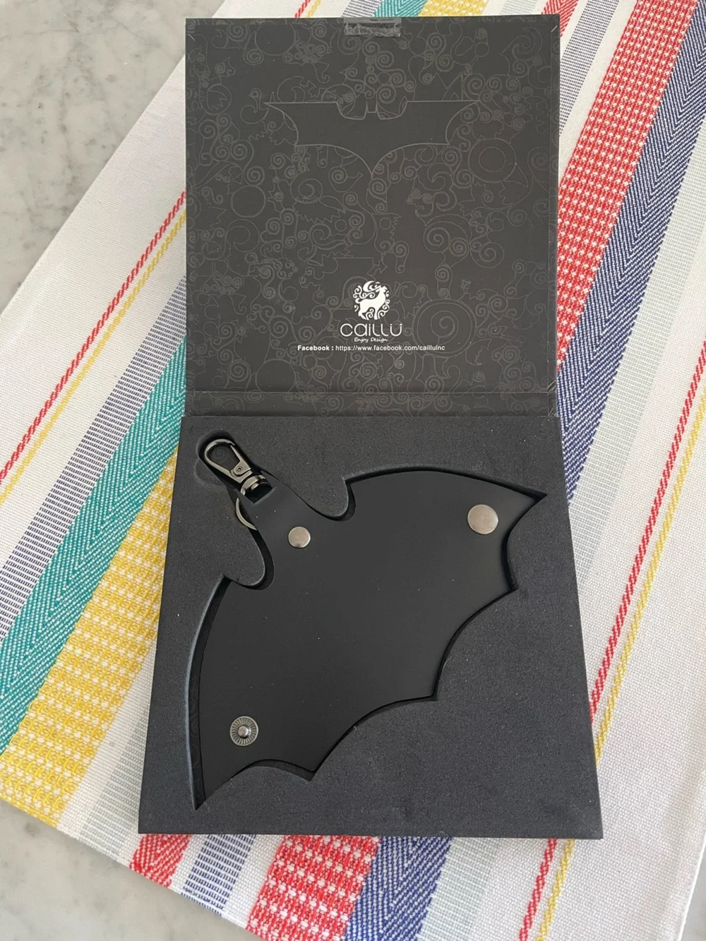 Batman CAILLU Leather KeyChain NIB